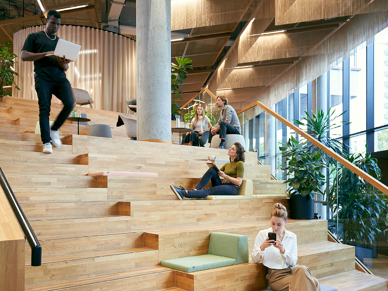 An arena as a workplace