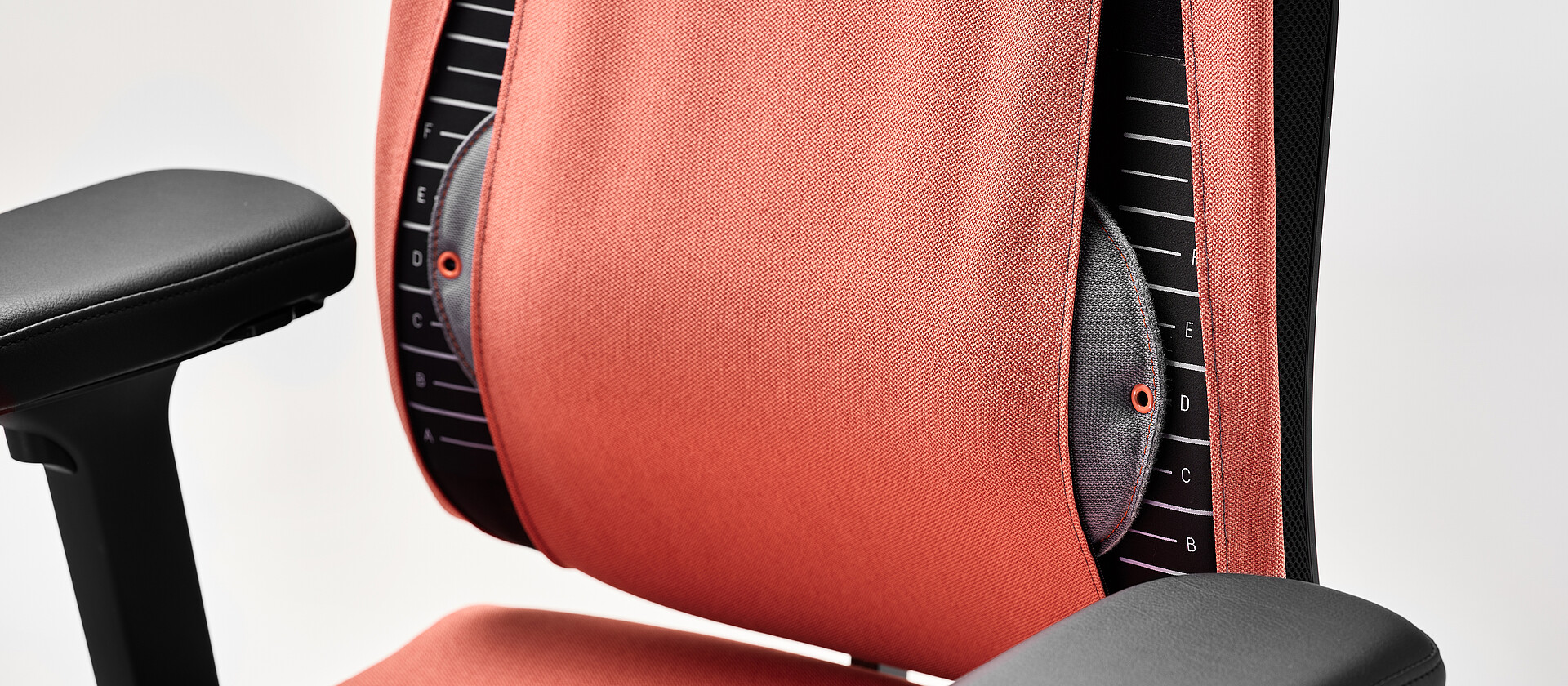 black dot ID office chair with tailored lumbar support