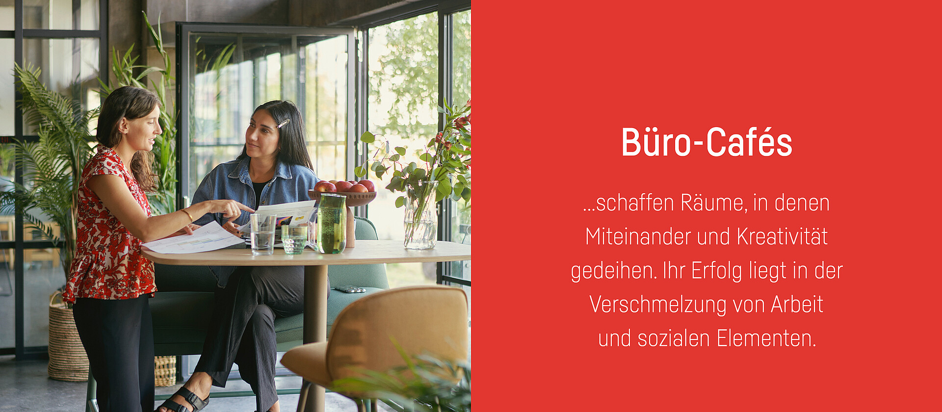 Das Workcafé ist darauf ausgelegt, Kreativität und Miteinander zu fördern. 