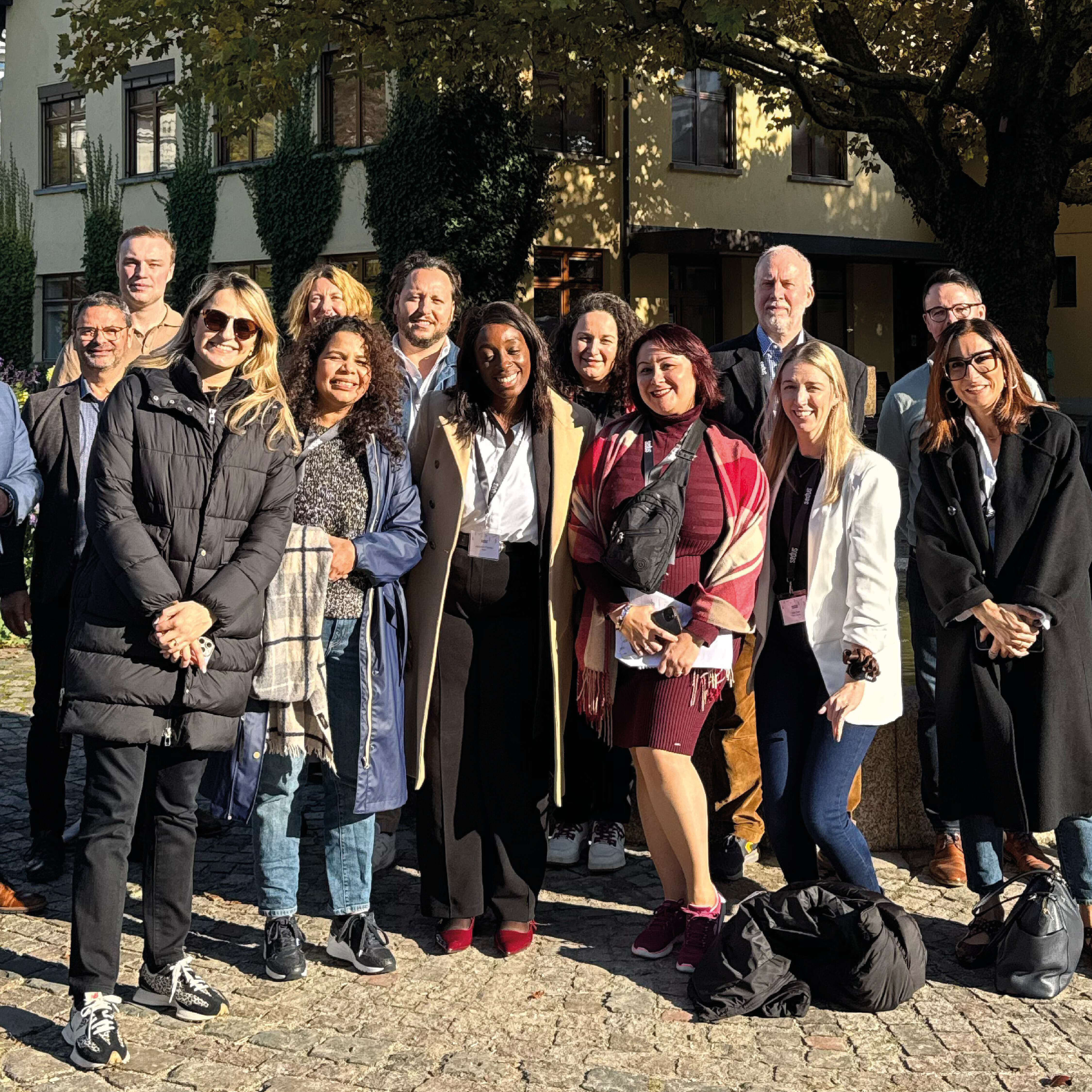 Group of people in the Stoll VITA garden