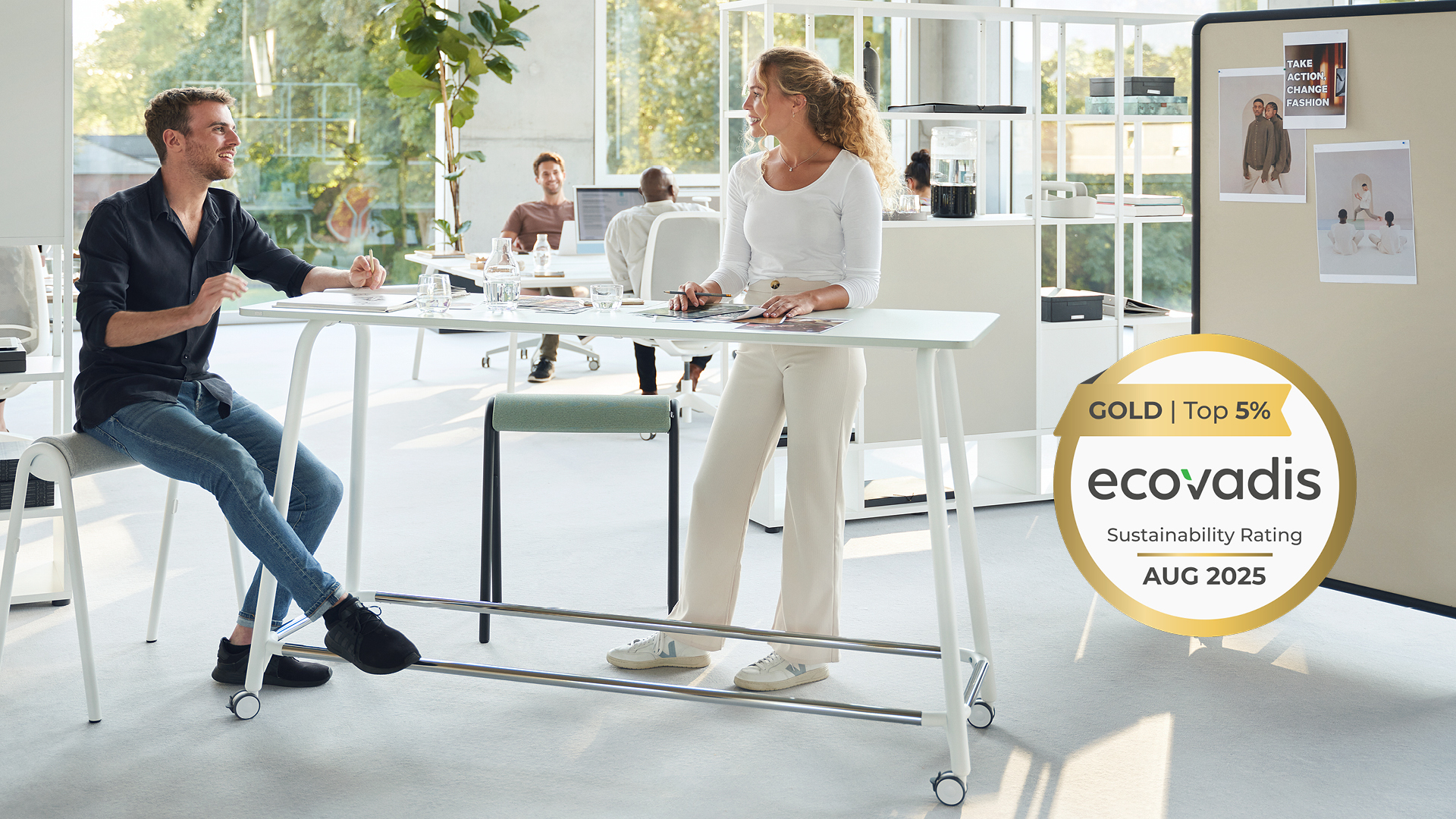 EcoVadis Gold for Living Sustainability: Sedus Among the Top Companies Worldwide