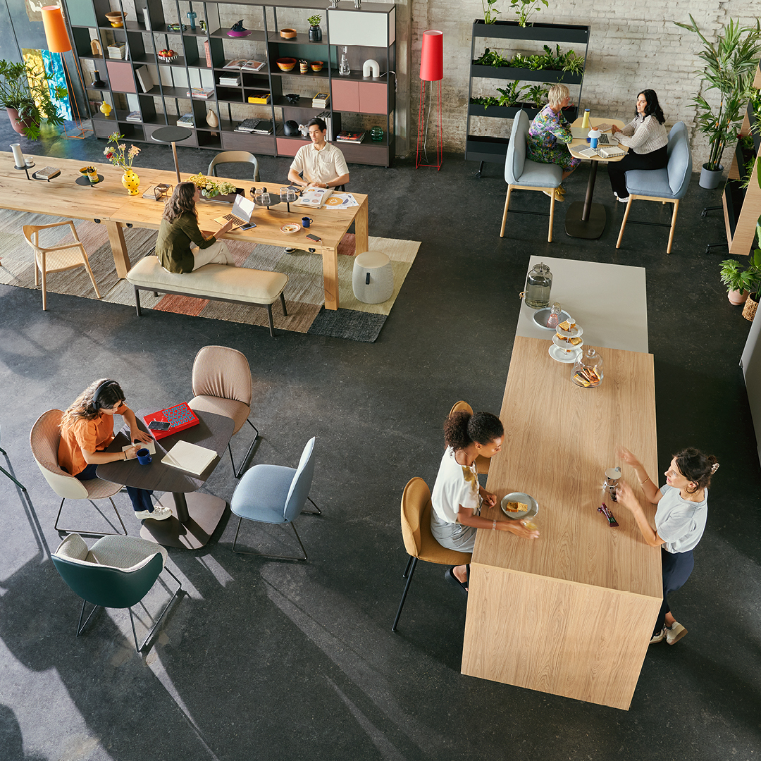 People working in the office