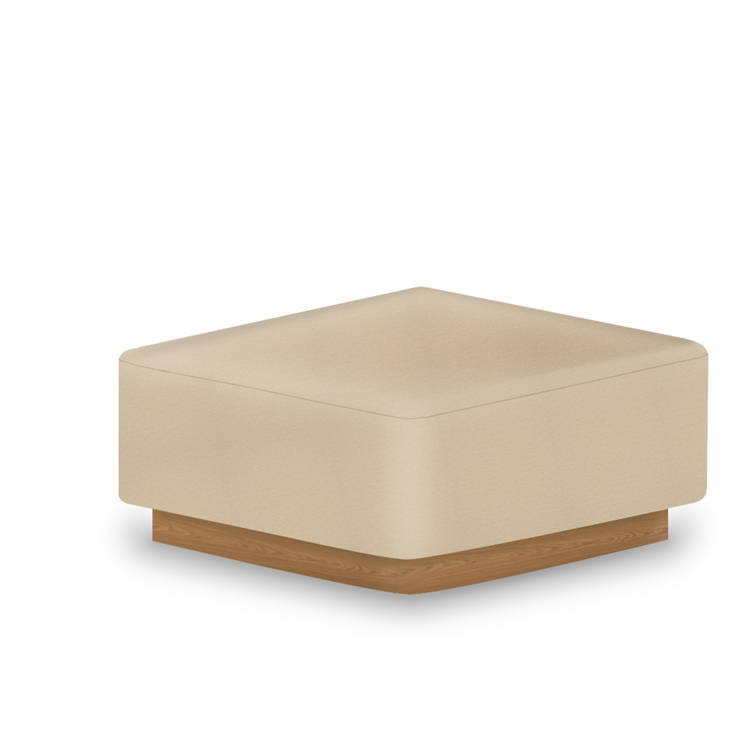 Sedus se:living Hocker, Sofa Erweiterung, Fußablage, Ablage für Home Office oder Loungebereich, bequeme Polsterung, konfigurierbar, langlebiger Stoff