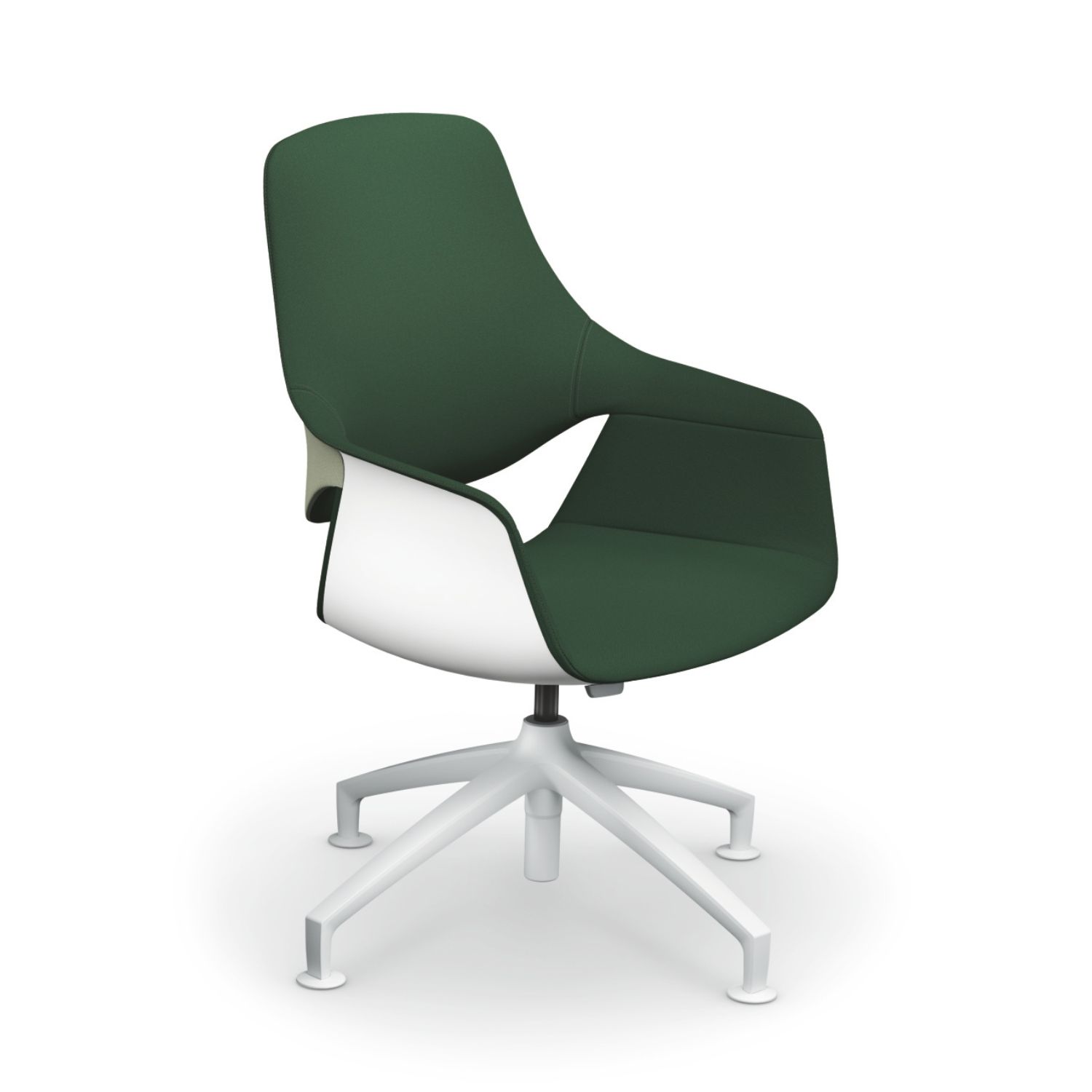 Sedus se:mission Premium Designerstuhl mit niedriger Rückenlehne, integrierte Armlehnen, optional Holzblende